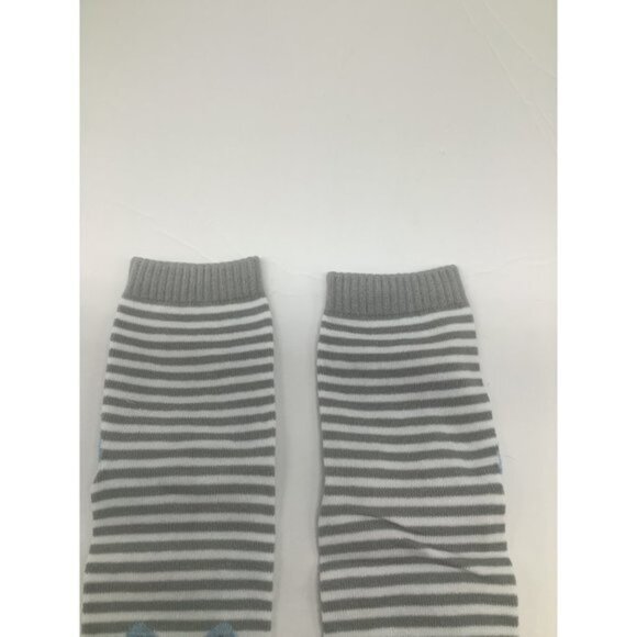 Cute Cat Knit Socks Women’s Horizontal Striped Socks Cotton Grey - Picture 3 of 6